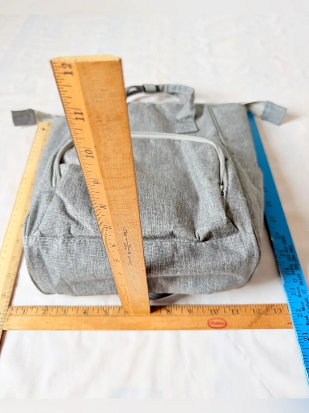Enfamil Wonder bag Insulated Backpack heather gray diaper bag